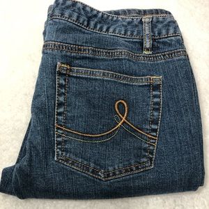 Loft Slim Boot Denim Jeans Size 6